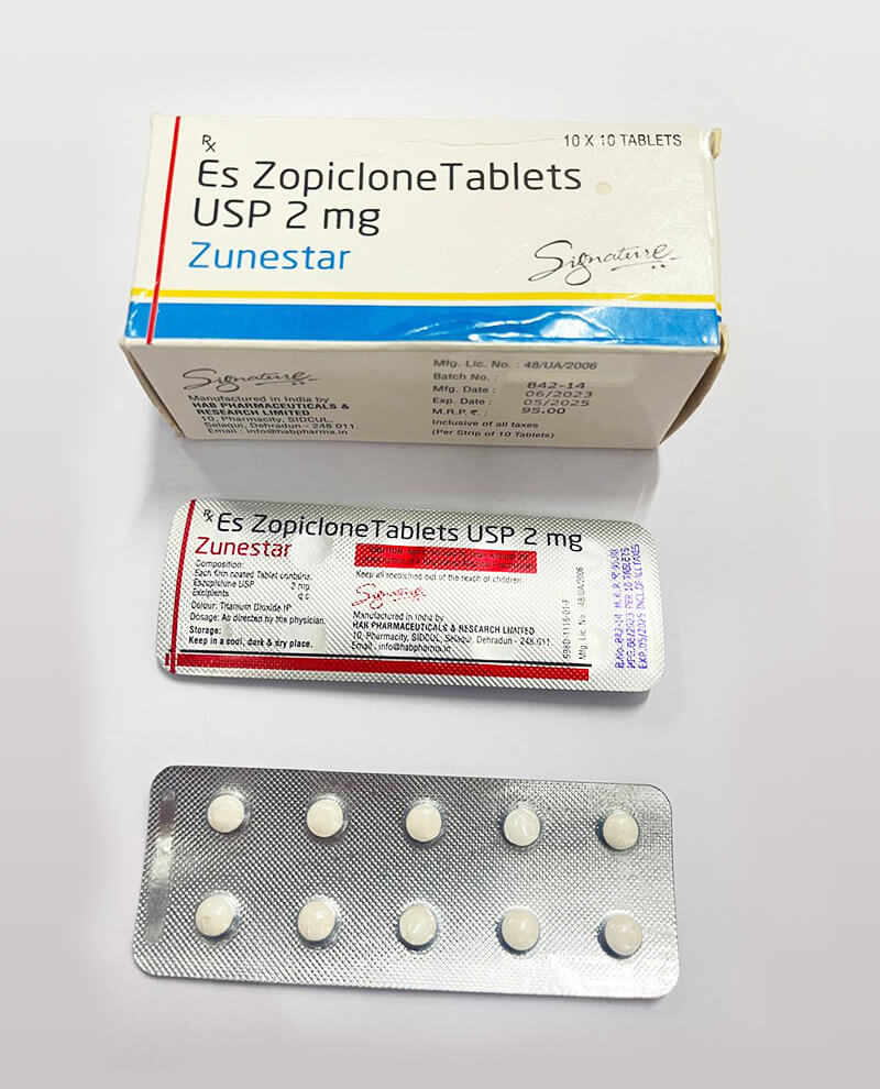 Zunestar (Es zopiclone tablets USP 2 mg)